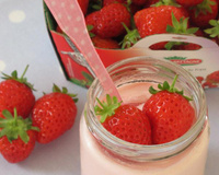 Yaourt fondant à la fraise