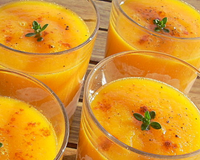 Soupe glacée carottes, ananas et cumin