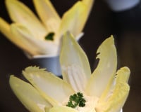 Fleurs d'endives à la brandade de morue