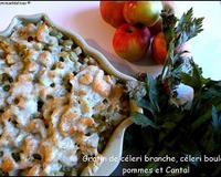 Un gratin en sucré salé, croquant et fondant ... bref, un joli mélange de saveurs et de textures.