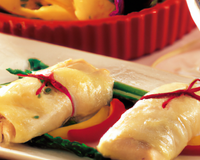 Papillotes de poulet au brie