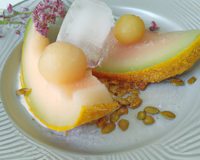 Melon de Cavaillon givré au Muscat de Beaumes de Venise