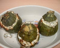 Courgette farcie au fromage de chèvre