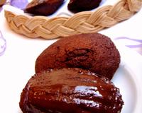 De madeleines très moelleuses et parfaitement dosées en chocolat.
