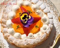 Pavlova à l'orange et fraises de Christophe Michalak