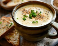 Velouté de champignons à la crème fraîche