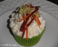 Cupcake décalé coloré, irrésistible et croquant ... En l'honneur du groupe de musique BRIGITTE que j'écoutais en boucle à ce moment là.