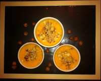 Velouté de courge butternut aux noisettes