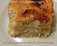 Gratin de pommes aux amandes facile