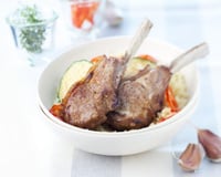 Côtes d'agneau au miel et gingembre