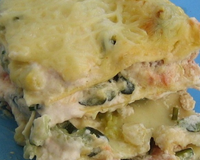 Lasagnes aux deux saumons et aux courgettes