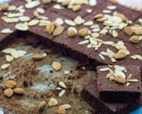 Brownie léger aux  amandes croquantes