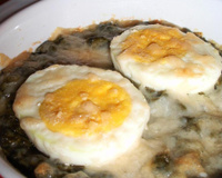 Œufs durs gratinés à la florentine maison