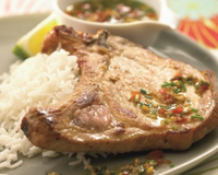 Côte de porc sauce thaï