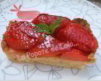 Tarte aux fraises façon amandine légère...