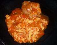 Des aiguillettes de poulet façon basquaise.