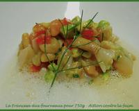 Un festival de contraste de textures et un mariage heureux entre la saveur iodée des couteaux et l'anisé léger du fenouil sauvage.