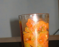 Verrine de poivrons à la tomates