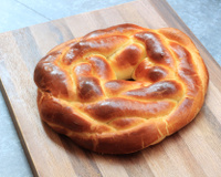 Brioche tressée en fleur