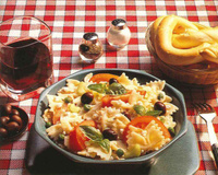 Salade de pâtes au cottage cheese