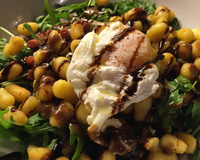 Salade roquette & gnocchis