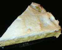 Tarte à la rhubarbe meringuée facile