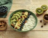 Riz au lait d'amandes du petit-déjeuner