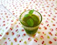 Gaspacho courgettes menthe