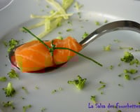 Roulé au saumon et banane