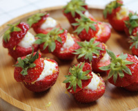 Fraises farcies façon cheesecake