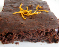 Fondant au chocolat et à l'orange confite