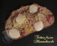 Tartine façon Flammekueche