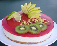 Bavarois citron & son miroir aux framboises