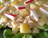 Salade de la mer : céleri, emmental, Coraya