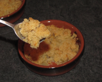 Petits crumbles pommes-poires