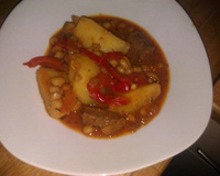 Ragout d'haricots blancs, loubia hamra
