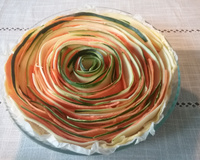 Tarte fleur aux légumes