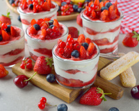 Tiramisus aux fraises