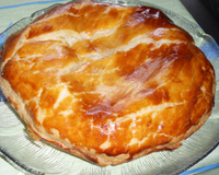Galette onctueuse par la douceur des pomme et non bourrative. Un délice !