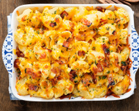 Gratin fondant de pâtes au maroilles