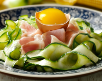 Tagliatelles de courgettes à la carbonara