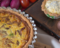 Quiche Lorraine riche en parmesan