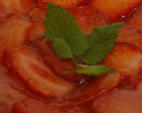 Carpaccio de fraises au Montbazillac