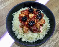 Cocotte de poulet au chorizo et aux olives