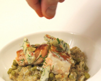 Quinoa façon risotto aux petits pois et fourme d'Ambert express