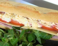 Sandwich aux crudités ou Sandwich Dagobert