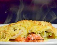 Je vous propose un bon gratin pour vous réchauffer! Un gratin bien complet avec viande, féculents et légumes.