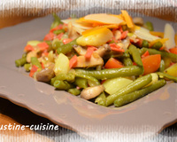 Poélée de haricots verts au chorizo