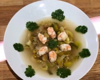 Nage de crevettes à la citronnelle