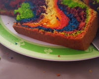 Rainbow cake au yaourt